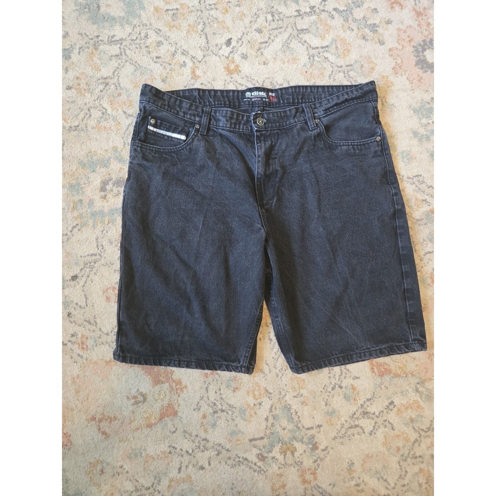Ecko Unltd Denim Jean Shorts Black Relaxed Mens 42 VTG Y2K